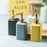 350ml Bathroom Refillable Ceramic Dispenser Bottle Hand Soap Shower Gel Shampoo Lotion Pump Bottle - Yellow - 4