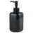 Home Hotel Bathroom Ceramic Refillable Pump Bottle for Soap Shampoo Shower Gel - Square / Black - 1