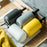 Home Hotel Bathroom Ceramic Refillable Pump Bottle for Soap Shampoo Shower Gel - Square / Black - 5