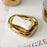 4Pcs / Set Ceramic Bathroom Accessories Toothbrush Holder Lotion Dispenser Bottle Rinsing Cup Soap Dish - Gold - 4