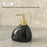4Pcs / Set Ceramic Bathroom Accessories Toothbrush Holder Lotion Dispenser Bottle Rinsing Cup Soap Dish - Black - 5