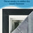 90 x 200cm Windproof Auto Closing Magnetic Door Curtain Center Opening Winter Thermal Insulated Doorway Screen - Grey - 3