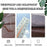 100 x 210cm Side Opening Magnetic Thermal Door Curtain Oxford Fabric Self Adhesive Windproof Doorway Screen - Coffee - 4