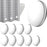 10Pcs Magnetic Curtain Weights Windproof Tablecloth Magnet Button Reusable Nailless Curtain Clips - White - 1