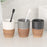 Embossed Ceramic Toothbrush Cup 300ML Bathroom Mouthwash Cup for Home Hotel Guesthouse - Grey - 2