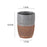 Embossed Ceramic Toothbrush Cup 300ML Bathroom Mouthwash Cup for Home Hotel Guesthouse - Grey - 6