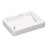Nordic Home Hotel Bathroom Resin Soap Dish Rectangular Tray Multi-Function Storage Holder - White - 1