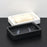 Nordic Home Hotel Bathroom Resin Soap Dish Rectangular Tray Multi-Function Storage Holder - White - 6