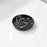 Creative Round Soap Dish Resin Shower Soap Box Bathroom Accessory Drainage Holder for Hotel Home Use - Ink Black - 1