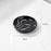 Creative Round Soap Dish Resin Shower Soap Box Bathroom Accessory Drainage Holder for Hotel Home Use - Ink Black - 2