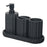 4-Piece Resin Hotel Toiletry Set Bathroom Accessories with Toothbrush Holder / Mouthwash Cup / Soap Dispenser / Storage Tray - Black - 2