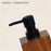 Walnut Wood Texture Bathroom 500ml Resin Pump Bottle for Shampoo Body Wash Hand Soap, Foaming Outlet - 3