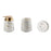 Ceramic Bathroom Accessories Home Hotel Lotion Dispenser Bottle + Rinse Cup + Soap Dish - White - 1