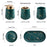 Ceramic Bathroom Accessories Home Hotel Lotion Dispenser Bottle + Rinse Cup + Soap Dish - White - 4