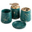 Ceramic Bathroom Accessories Home Hotel Lotion Dispenser Bottle + Toothbrush Cup + Rinsing Cup + Soap Dish - Green - 1