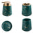 Ceramic Bathroom Accessories Home Hotel Lotion Dispenser Bottle + Toothbrush Cup + Rinsing Cup + Soap Dish - Green - 2