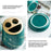 Ceramic Bathroom Accessories Home Hotel Lotion Dispenser Bottle + Toothbrush Cup + Rinsing Cup + Soap Dish - Green - 6