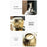 Luxury Ceramic Bathroom Accessories Set Lotion Dispenser Bottle + Rinsing Cup + Soap Dish - Gold - 5