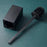 304 Stainless Steel Toilet Brush with Base Home Hotel Bathroom Cleaning Tool - Black - 3