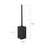 304 Stainless Steel Toilet Brush with Base Home Hotel Bathroom Cleaning Tool - Black - 4