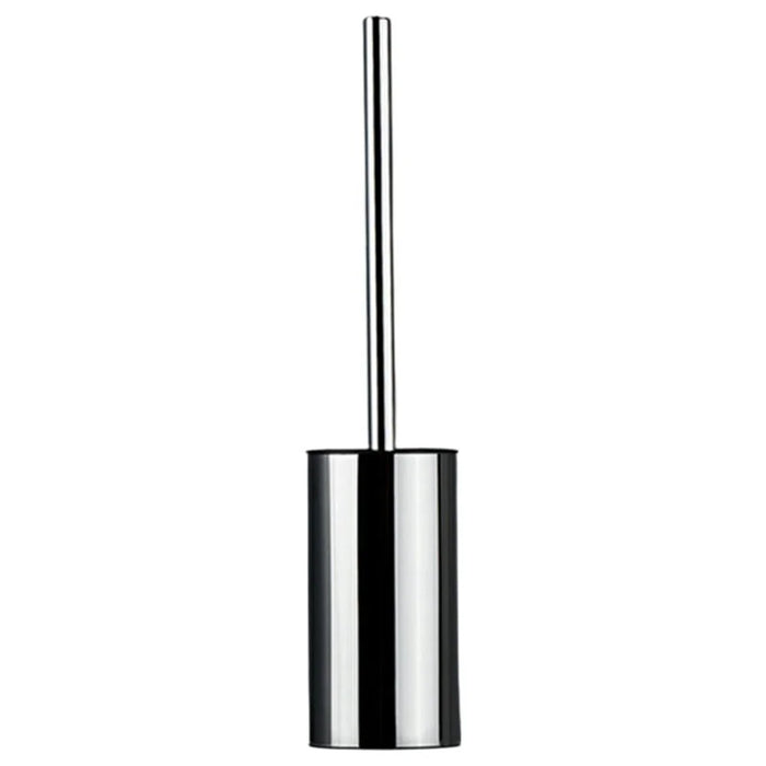 43cm Thickened Stainless Steel Long Handle Toilet Brush with Base Bathroom Cleaning Tool - Silver - 1