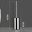 43cm Thickened Stainless Steel Long Handle Toilet Brush with Base Bathroom Cleaning Tool - Silver - 5