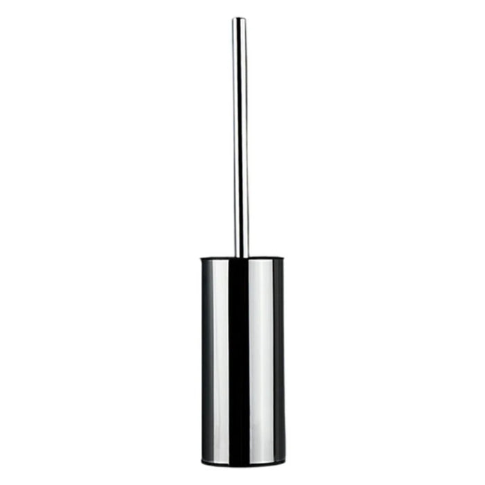 45cm Thickened Stainless Steel Long Handle Toilet Brush with Base Bathroom Cleaning Tool - Silver - 1