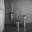 45cm Thickened Stainless Steel Long Handle Toilet Brush with Base Bathroom Cleaning Tool - Silver - 4