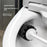 No Drill Wall Mounted / Freestanding Toilet Brush + Base Bathroom Cleaning Tool - White / Blue - 2