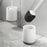 No Drill Wall Mounted / Freestanding Toilet Brush + Base Bathroom Cleaning Tool - White / Blue - 3