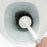 No Drill Wall Mounted / Freestanding Toilet Brush + Base Bathroom Cleaning Tool - White / Blue - 5