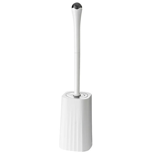 Long Handle Toilet Brush + Storage Base No Dead Angle Bathroom Cleaning Tool - 1
