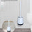 T-C207 Long Handle Toilet Brush with Base Floor Standing / Wall Mounted Hotel Home Bathroom Cleaning Brush - Black Bottom - 3