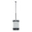 Wall Mounted / Floor Standing Long Handle Toilet Brush with Base Soft Bristles Bathroom Cleaning Tool - Square Base - 1