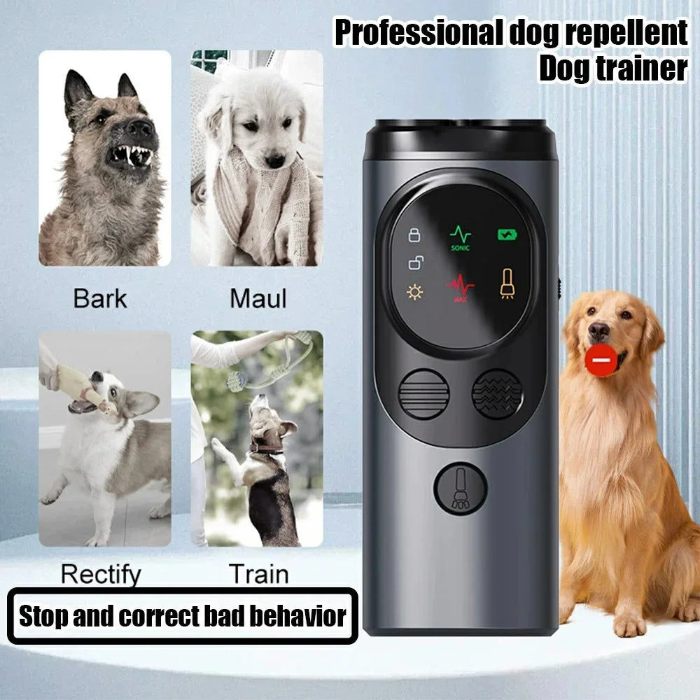 P10 3-Head Ultrasonic Dog Bark Deterrent High Power Anti Barking Device for Pet Behavior Control - 6