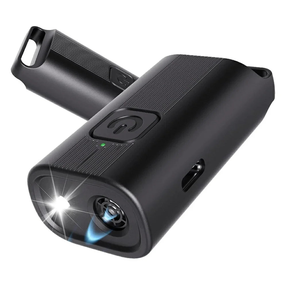 P12 Mini Ultrasonic Dog Repellent Portable Dog Training Anti-Barking Device Built In LED Flashlight - 1