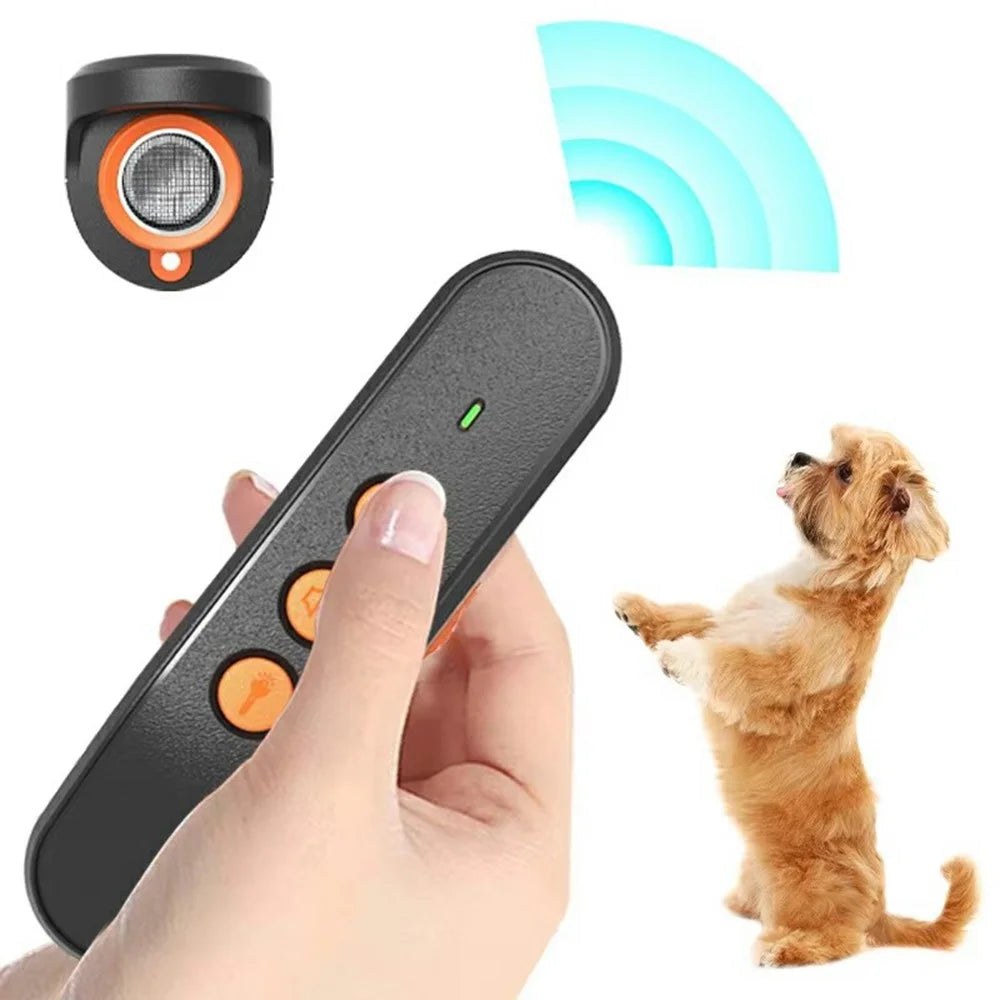 P05 Ultrasonic Dog Repellent Portable Handheld Training Device Anti Barking Deterrent - 2