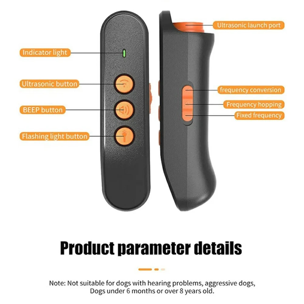 P05 Ultrasonic Dog Repellent Portable Handheld Training Device Anti Barking Deterrent - 6