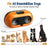 D6 Ultrasonic Pet Anti Barking Device Dogs Outdoor Training Deterrent Tool - Orange - 6