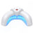 Crescent Shape Foldable Mini Nail Lamp LCD Display 22-LED UV Dryer for Toenails  /  Fingernails, 18 Blue + 4 Red LEDs - 2