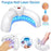Crescent Shape Foldable Mini Nail Lamp LCD Display 22-LED UV Dryer for Toenails  /  Fingernails, 18 Blue + 4 Red LEDs - 3