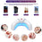 Crescent Shape Foldable Mini Nail Lamp LCD Display 22-LED UV Dryer for Toenails  /  Fingernails, 18 Blue + 4 Red LEDs - 4