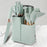 19Pcs / Set Silicone Kitchen Utensil Stainless Steel Knife Silicone Spoon Spatula Kit with Storage Bucket (BPA Free, No FDA) - Dark Green - 4