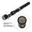 3-LED Extendable Aluminum Alloy Flashlight Magnetic Pickup Tool Flexible Gooseneck Pen Clip Light - Black - 4
