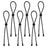 6Pcs Adjustable Headband Elastic Hair Ties Versatile Styling Tool for Curly Afro Hair - 1