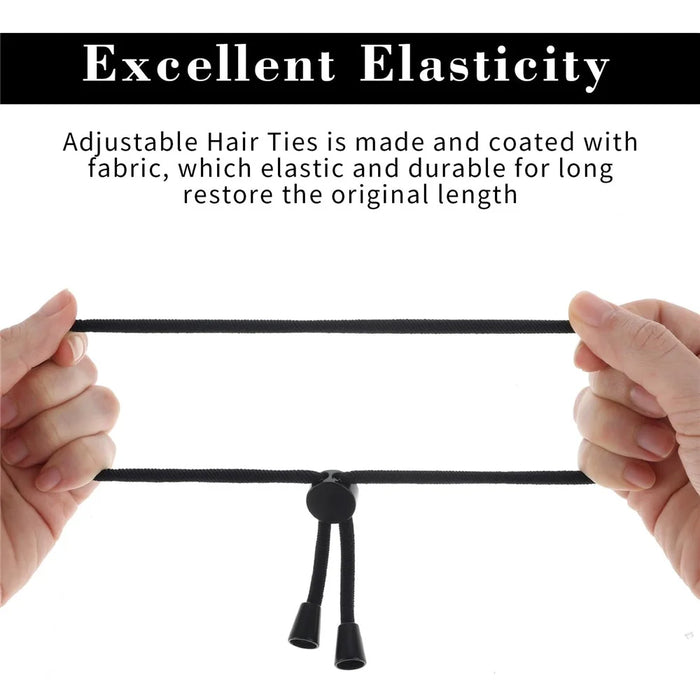 6Pcs Adjustable Headband Elastic Hair Ties Versatile Styling Tool for Curly Afro Hair - 4