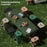 Portable Folding Stool Outdoor Camping Fishing Travel Picnic Thick PP Compact Chair, High Type - Green - 2