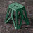 Portable Folding Stool Outdoor Camping Fishing Travel Picnic Thick PP Compact Chair, High Type - Green - 7
