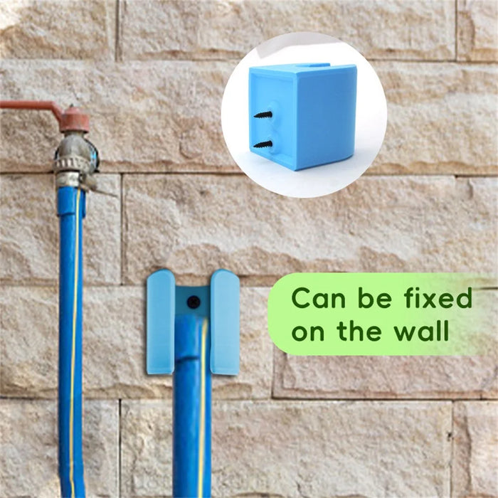 Outdoor Hose Holder Garden Wall Fence Mounted Water Pipe Fixing Plastic Bracket - 3