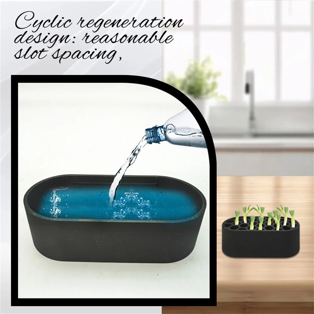 Scallion Regrowth Container Green Onion Balcony Planter Plastic Reusable Seeds Planting Tool - 4